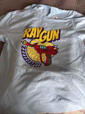 Ray Gun Graphic Tee - Light Blue Kids Shirt